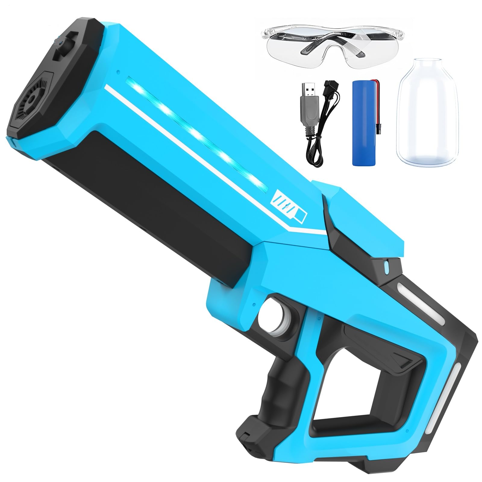 Amazon | 水鉄砲 電動 Cute Stone ウォータービーズガン 水遊び